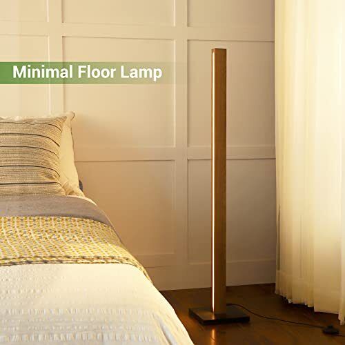Modern LED Floor Lamp Wooden