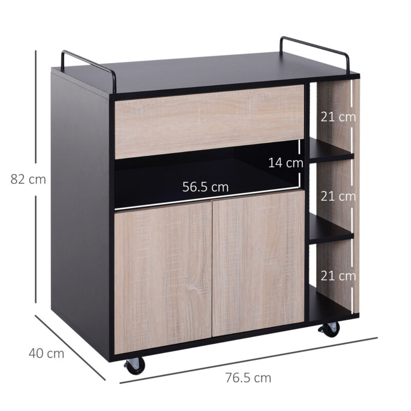 Rolling Kitchen Storage Trolley Island With Locking Wheels - Cints and Home