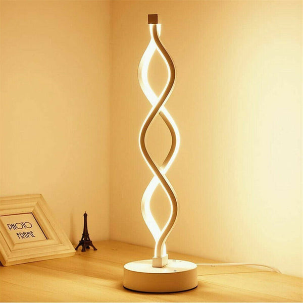 Brightness Dimmable LED Table Lamp Curved Desk Light Bedside Lamp - Cints and Home
