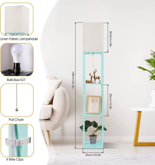Floor Lamp with Shelves Modern Standing lamp - Cints and Home