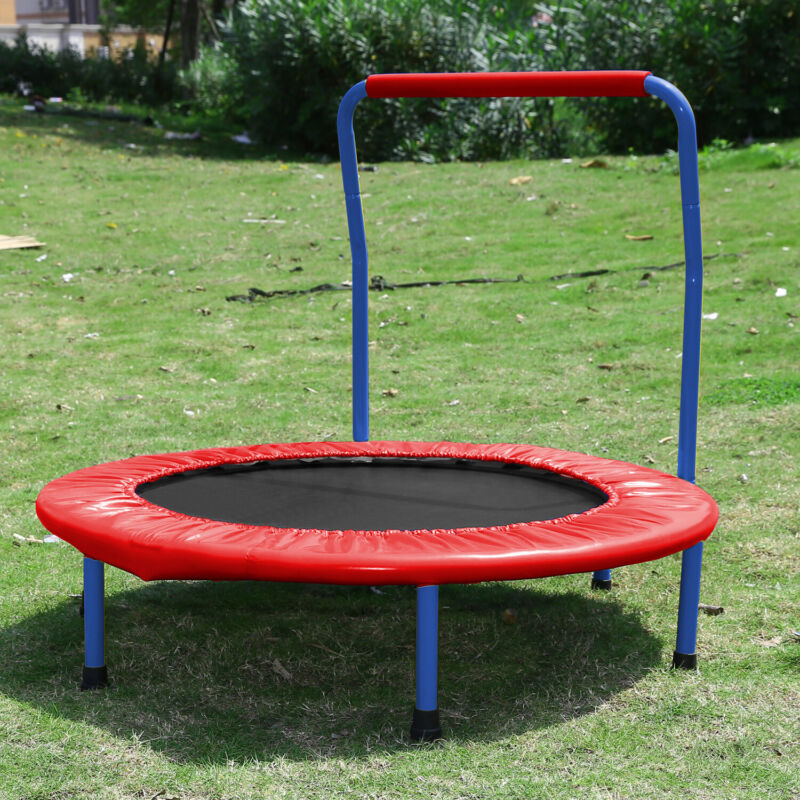 36" Kids Trampoline w/Handle Children Outdoor Garden Rebounder - Cints and Home