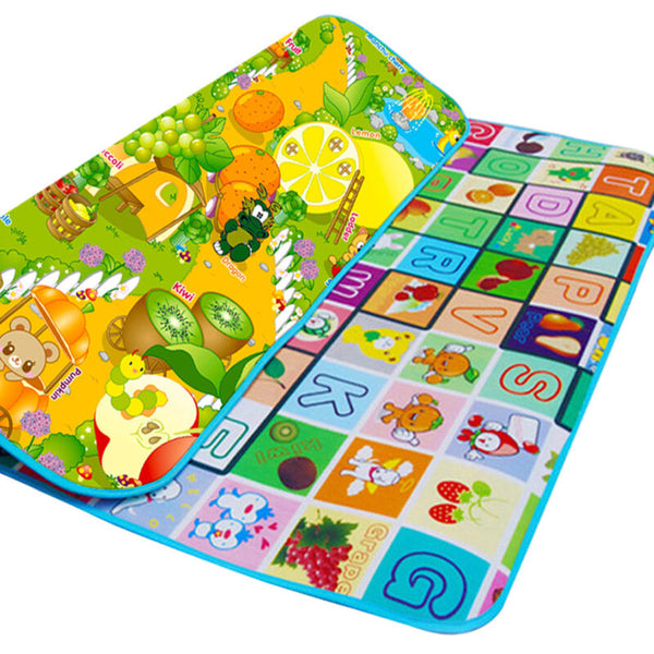 2 SIDE PLAY MAT EDUCATIONAL GAME SOFT FOAM PICNIC CARPET - Cints and Home