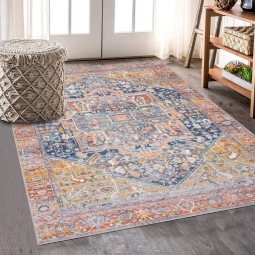 Distressed Area Rugs for Living Room Non 90x150cm