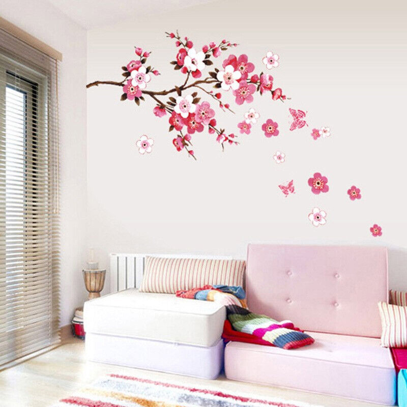 Large Cherry Peach Blossom Flower Wall Stickers - Cints and Home