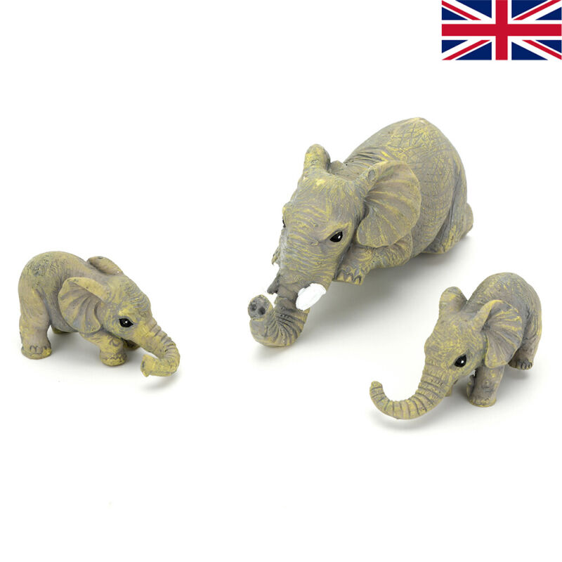 Elephants Figurines Ornaments Sculptures Collections Decor - Cints and Home