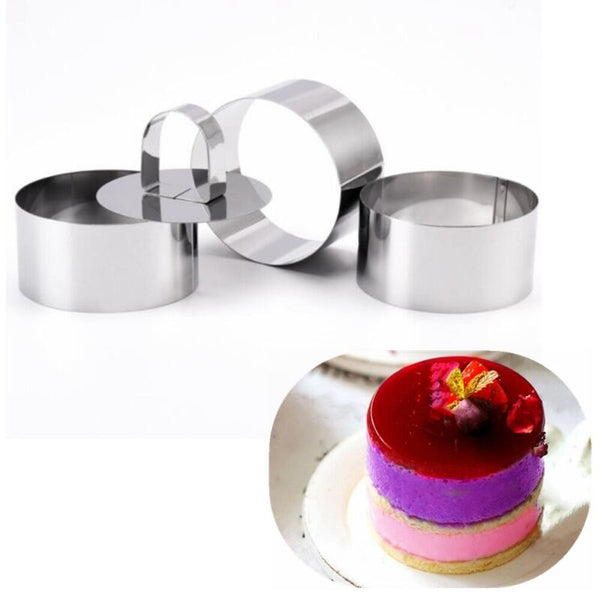 3 Set DIY Cake Mold Tools Stainless Steel Food