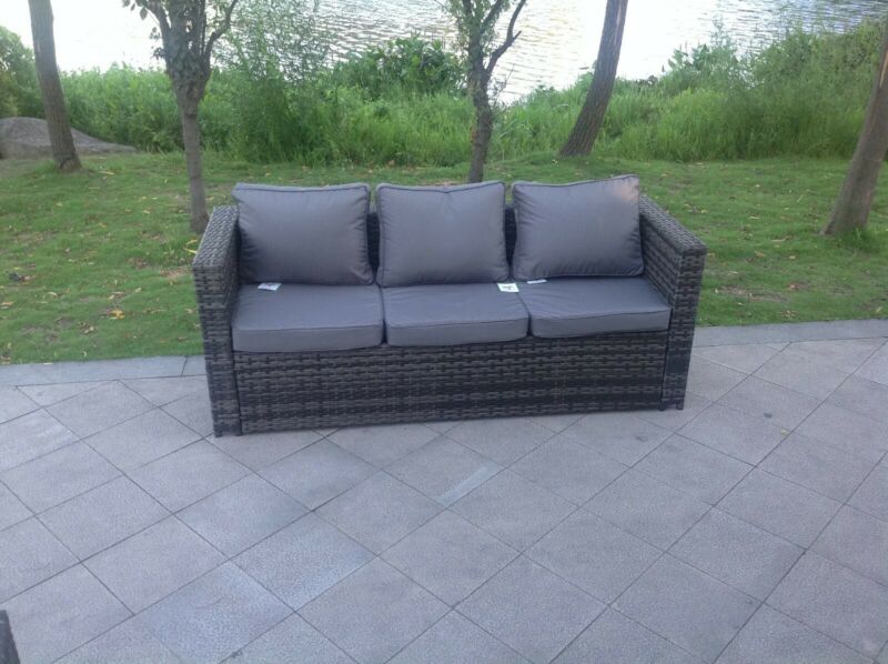 3 Seater Rattan Lounge Sofa - Cints and Home
