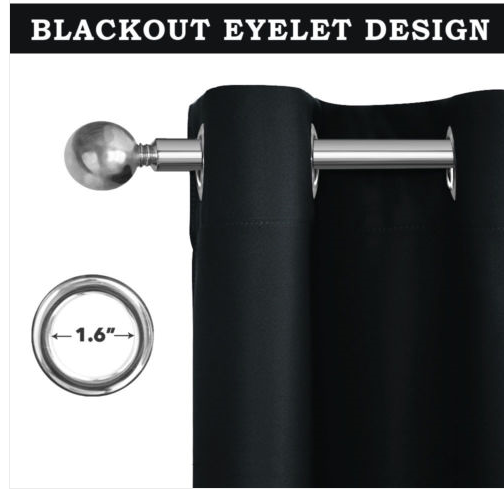 Blackout Curtains Thermal Ready Made Eyelet Ring