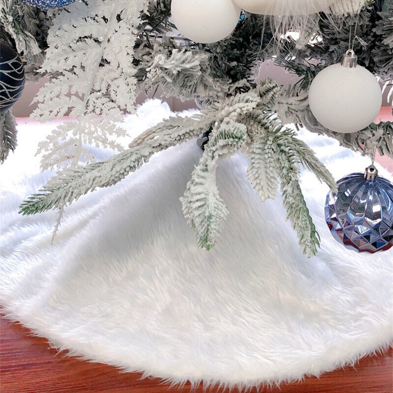 Christmas Tree Faux Fur Floor Mat