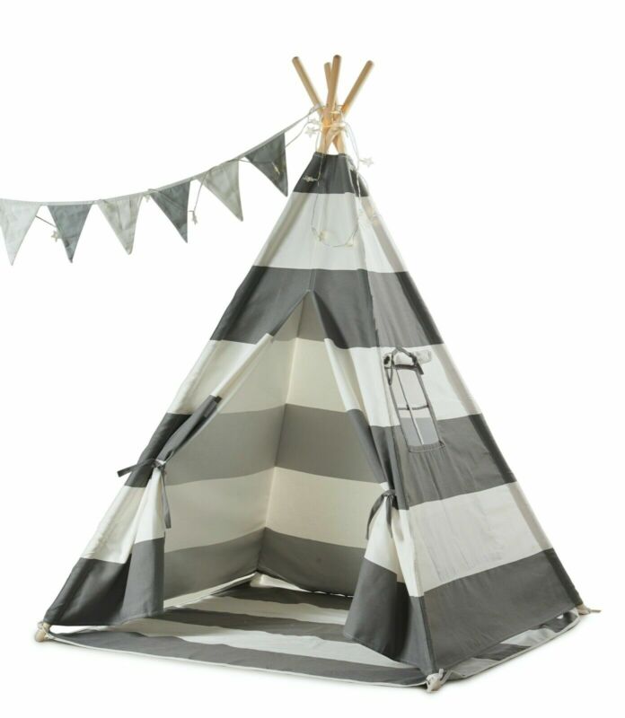 Cotton Canvas Kids Teepee Tent Childrens - Cints and Home