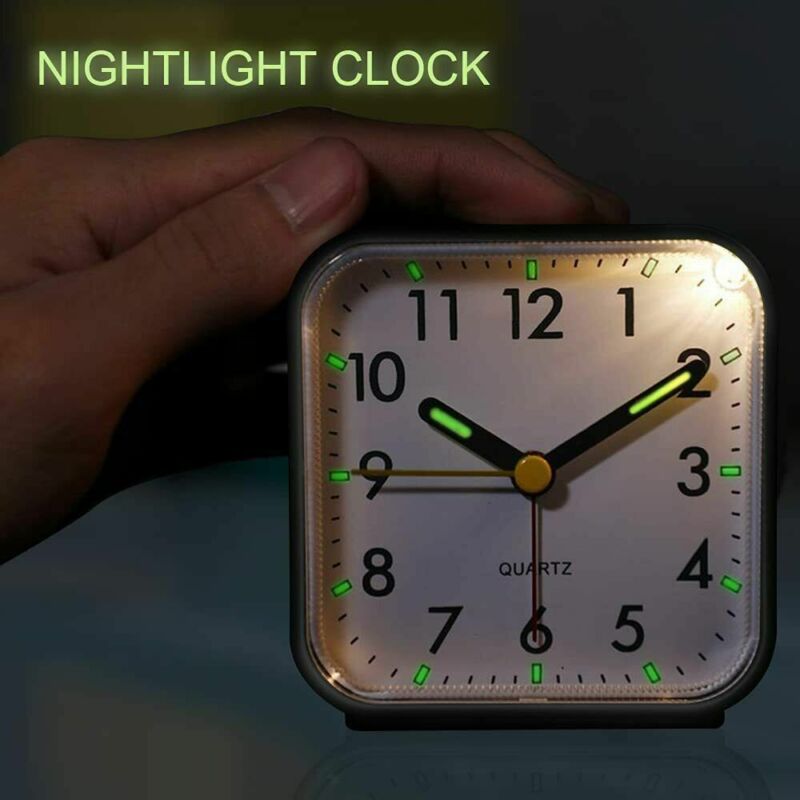 Alarm Clock With Night Light No Tick Snooze - Cints and Home