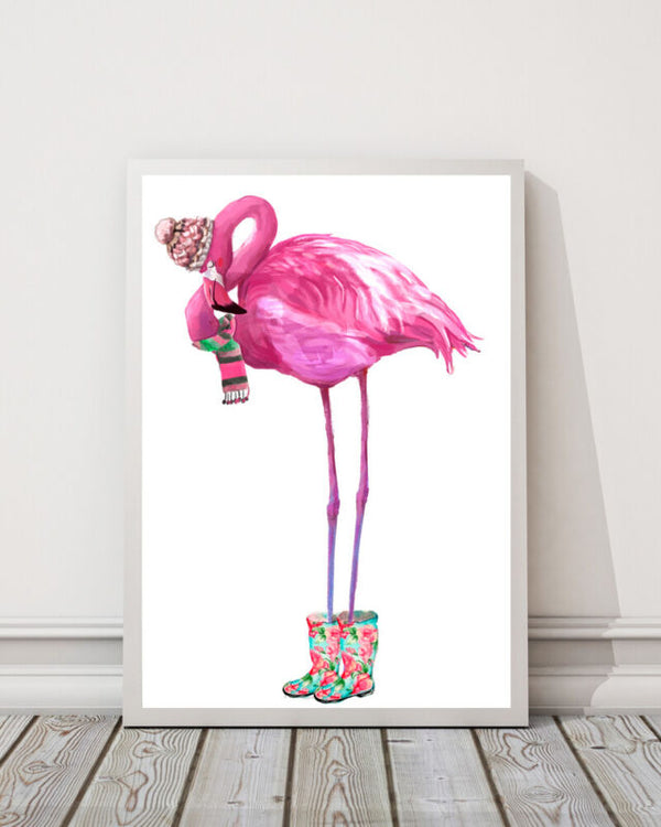 FLAMINGO A4 PRINT PICTURE POSTER WALL ART HOME DECOR - Cints and Home