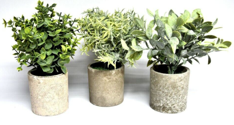 Indoor Faux Plants Artificial Eucalyptus Rosemary