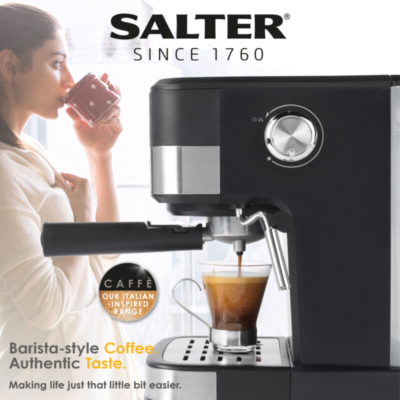 Salter Espresso Maker Coffee Machine Caffé Espresso