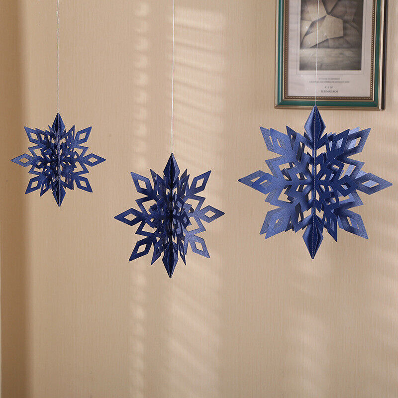 3D Snowflakes Stars Hanging Ornaments