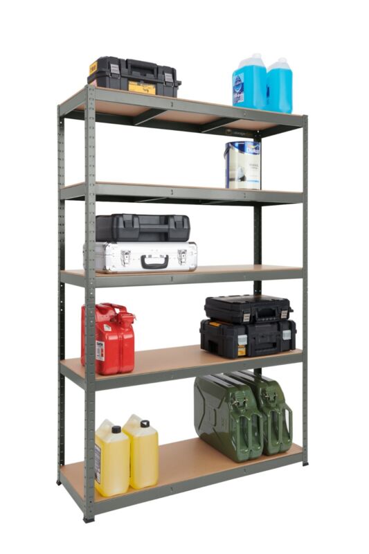 Heavy Duty 5 Tier Metal Garage & Shed Shelves