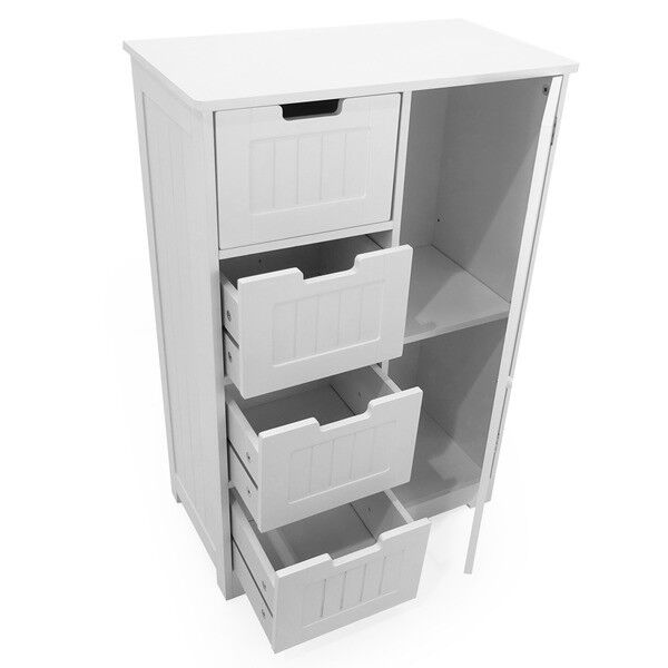 Bathroom 4 Drawer and Door Cabinet - Cints and Home