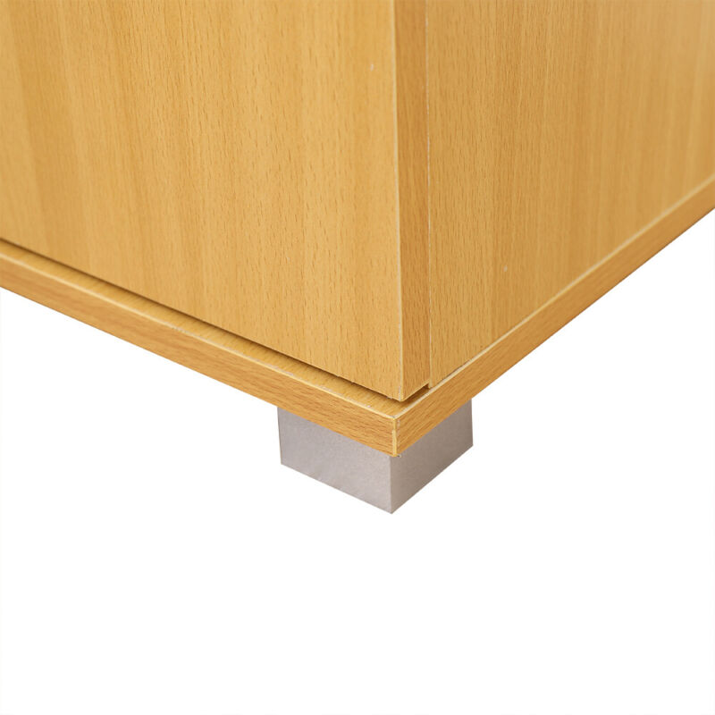 Beech Storage Cupboard Filing Cabinet Office Desk - Cints and Home