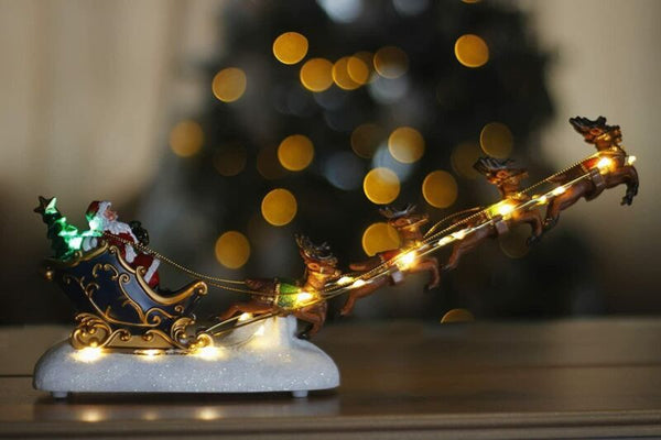 Christmas LED Santa Sleigh Decoration