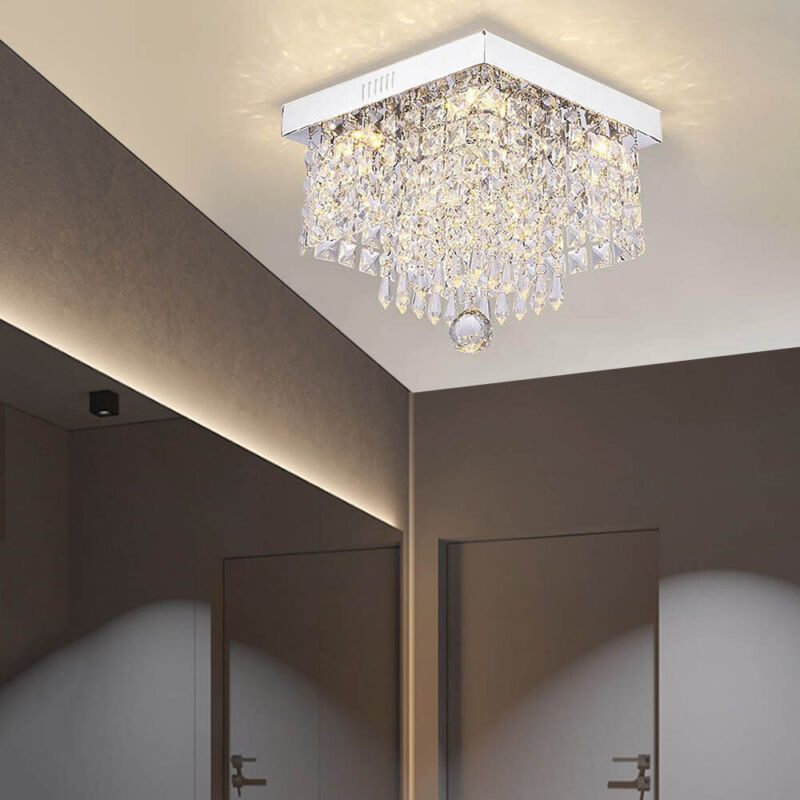 LED Crystal Ceiling Lamp Light Modern Minimalist - Cints and Home