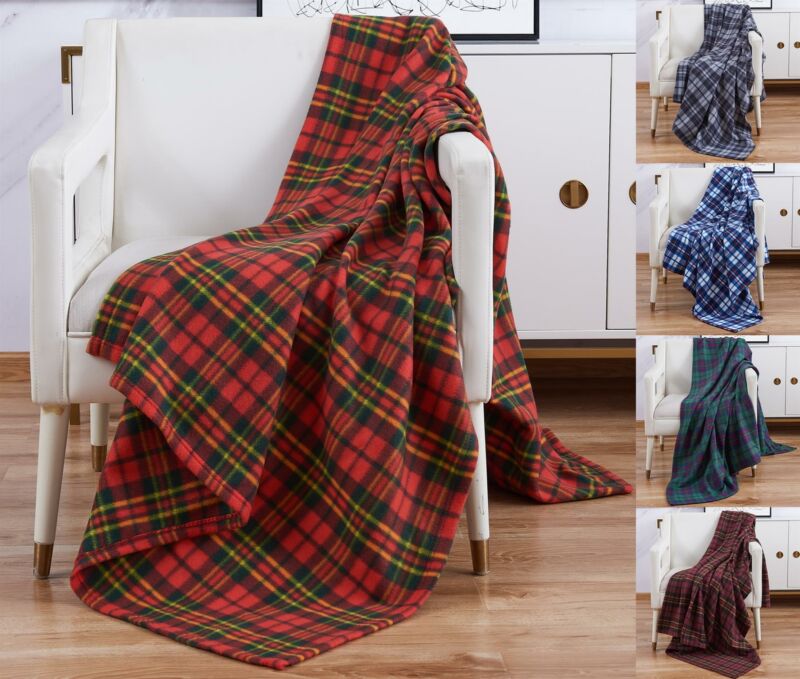 Fleece Throw Blanket 120x150cm Soft Warm