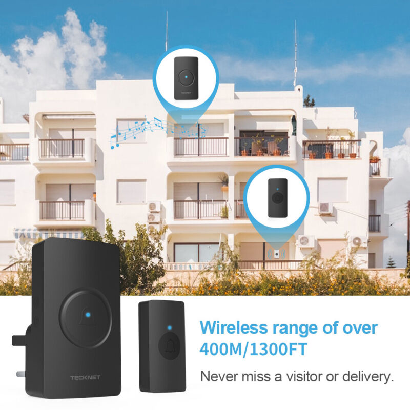 Waterproof Wireless Door Bells Cordless - Cints and Home