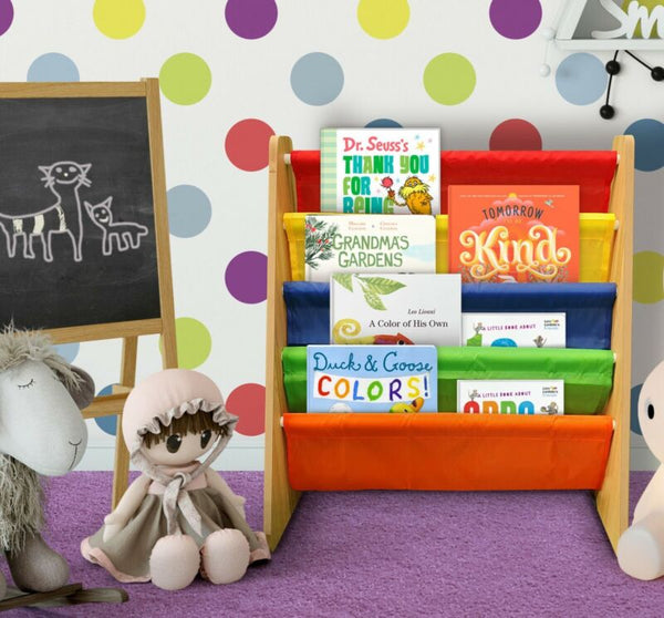 Kids Bookcase Book Shelf Storage Shelves - Cints and Home