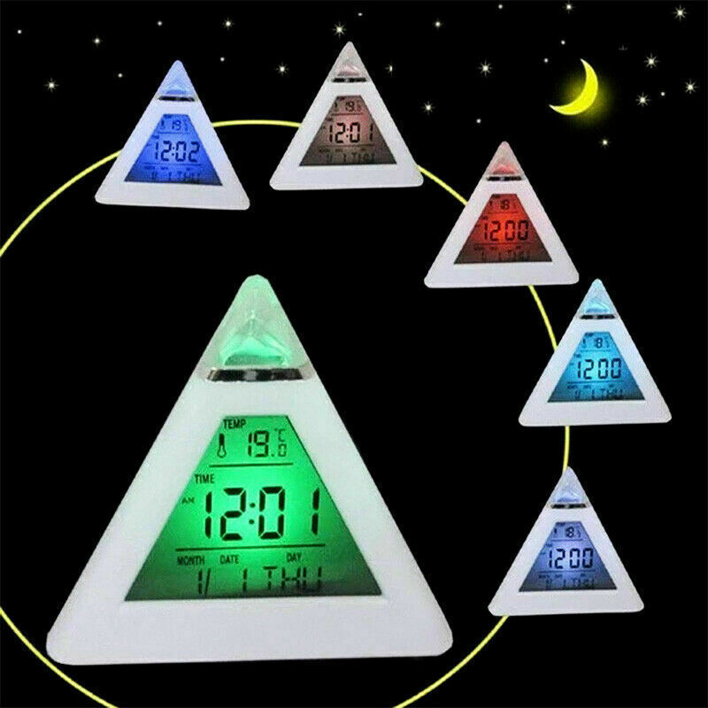 Student Wake Up Alarm Clock Digital LED Thermometer Night Light for Kids Bedroom - Cints and Home