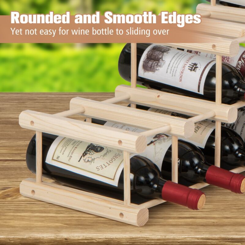 36 Bottles Storage Wine Rack Freestanding