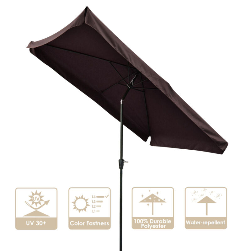 2x3m Patio Umbrella Sunshade Garden Cafe Beach