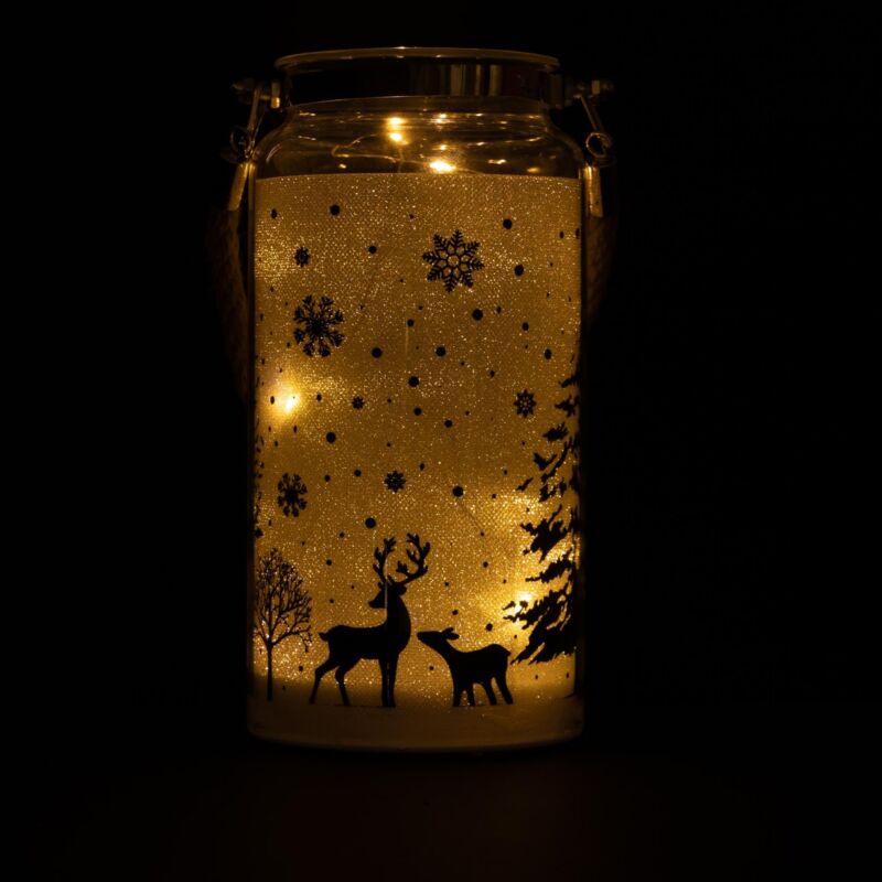 Christmas Decorated Jar 23cm