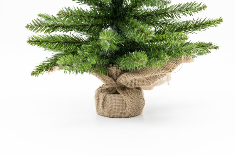 Christmas Tree Artificial Decoration Mini Jute Bag
