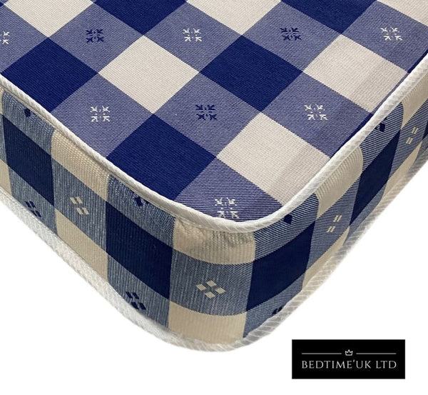 Chequered Budget Mattress Single, Double