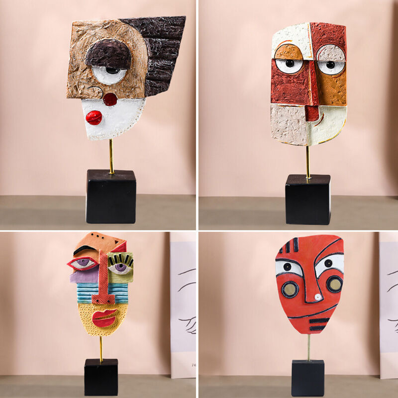 Novelty Abstract Face Statue - Cints and Home