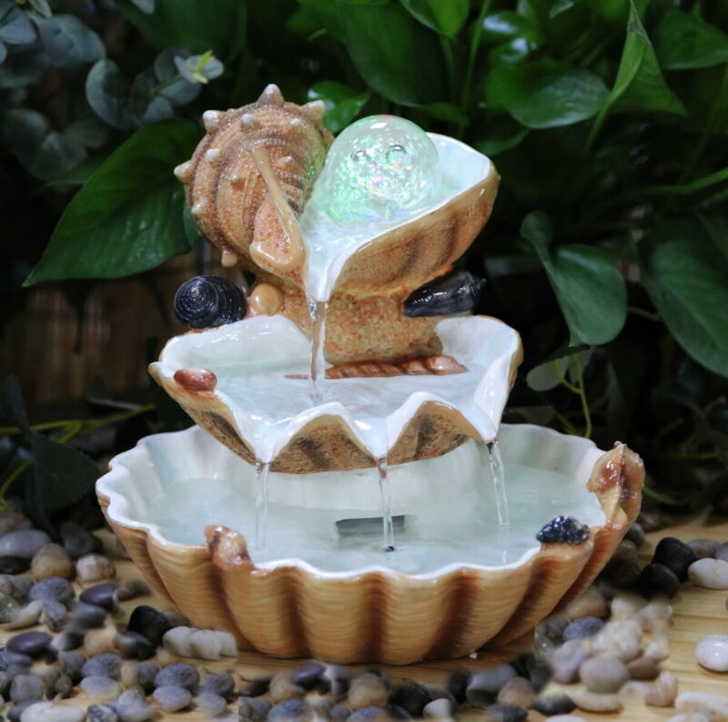 Clam Shell Indoor Water Fountain - Cints and Home