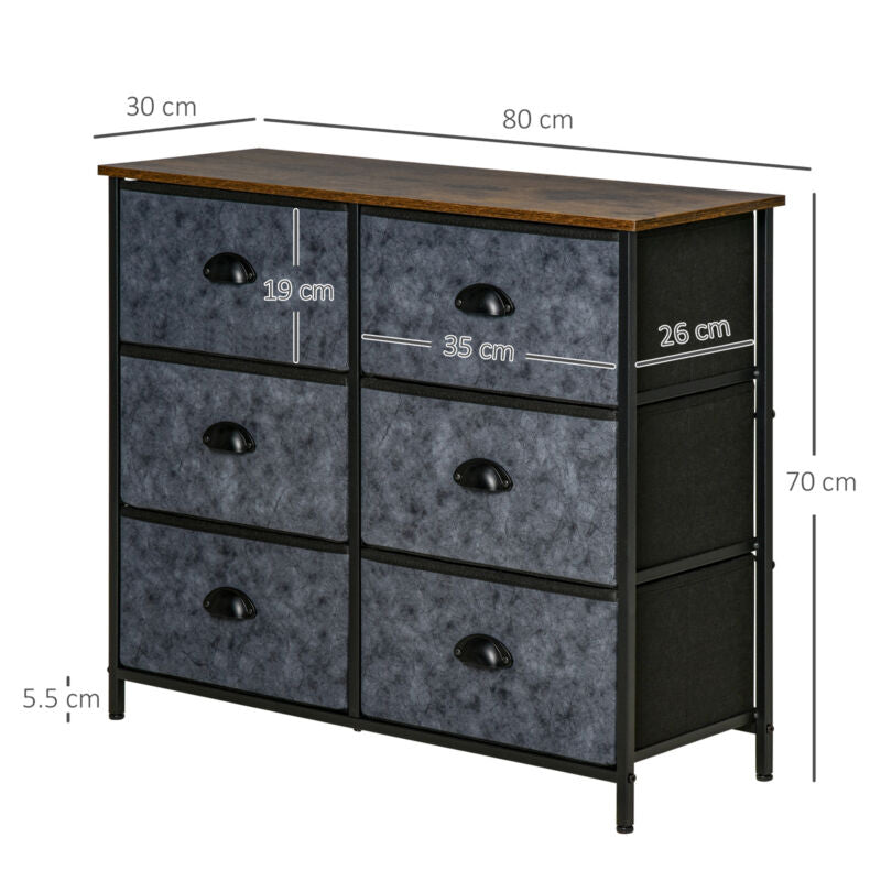 Fabric Cabinet with Chests of Drawers - Cints and Home