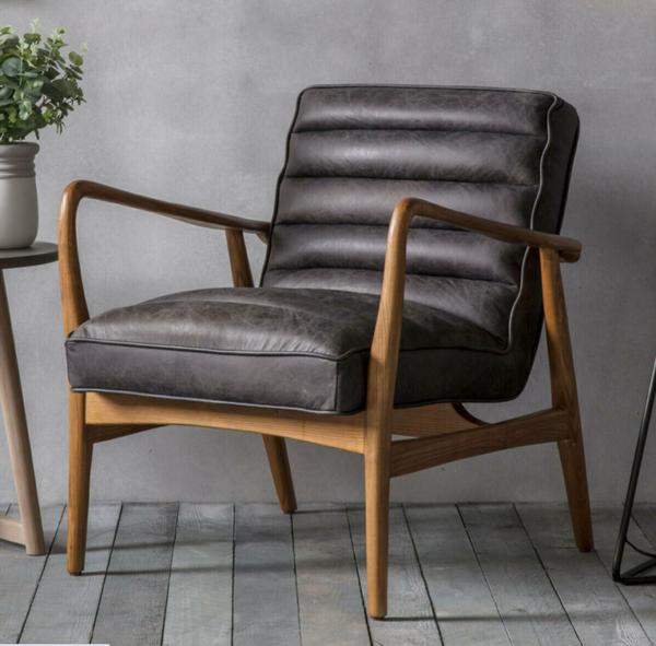 Vintage Leather Armchair - Cints and Home