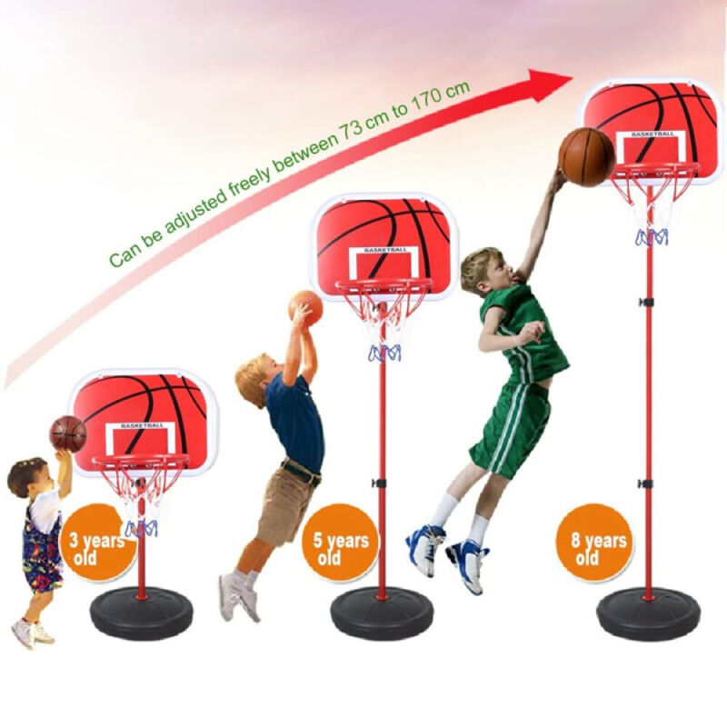 Kids Basketball Hoop and Stand - with Net & Ball - Cints and Home