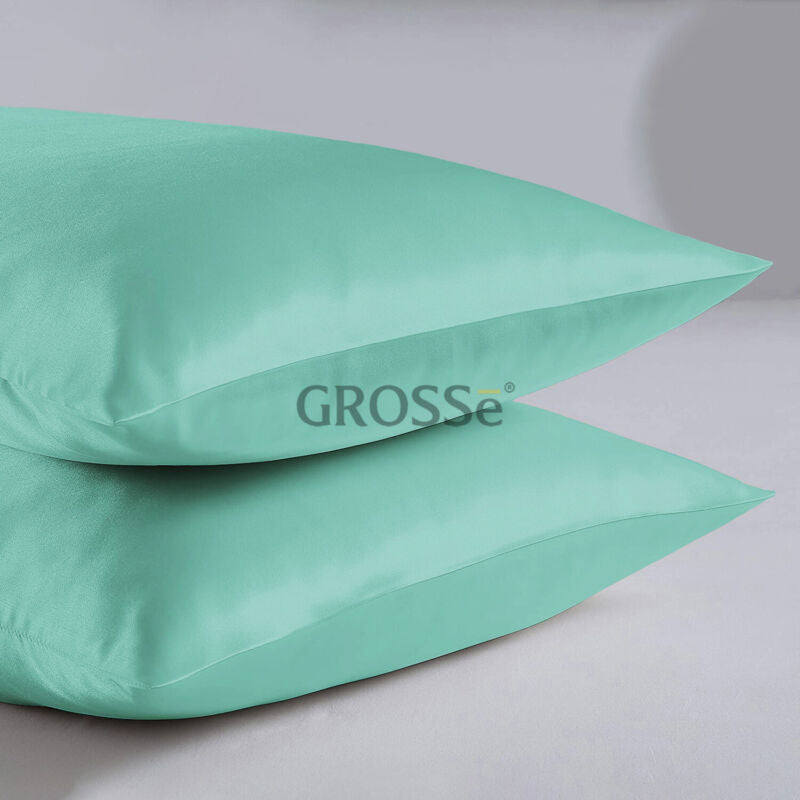 2 Pack Satin Pillowcases for Hair and Skin, Ultra-Soft