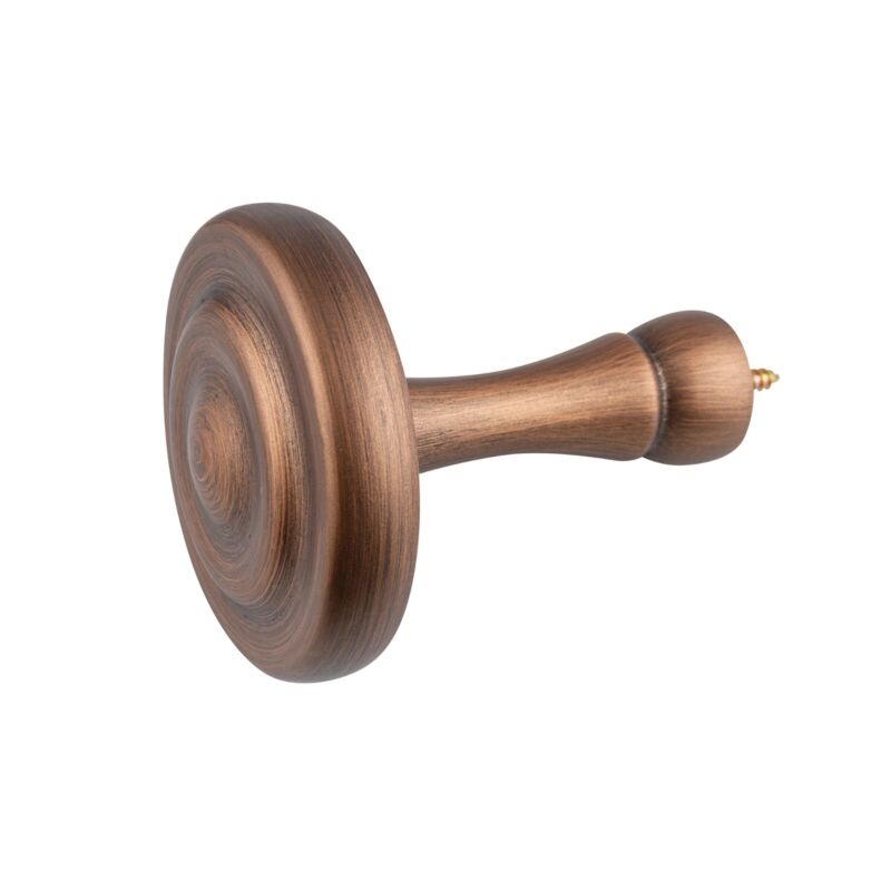 Home Ribbed Wooden Curtain Pole
