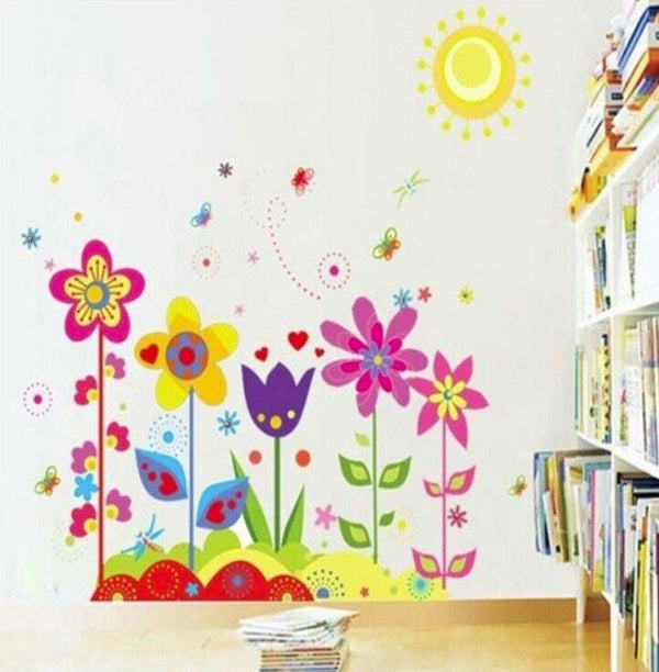 Children Wall Stickers - Colorful sun butterflies - Cints and Home