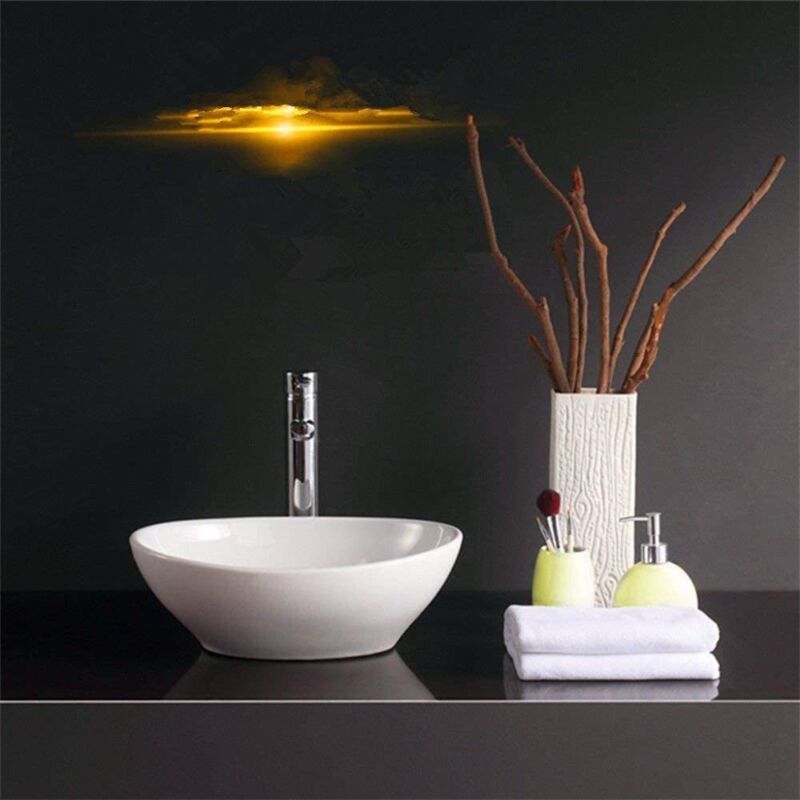 Bathroom Vanity Wash Basin Sink Countertop Oval Ceramic Wash Bowl - Cints and Home