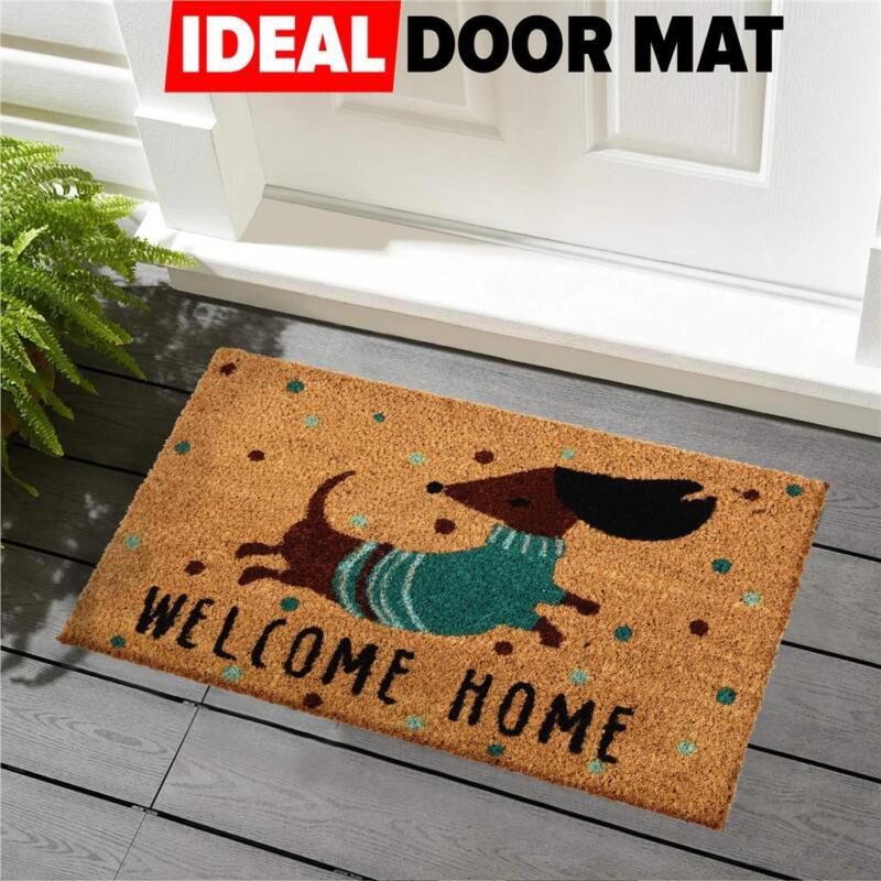 Coir Door Mat Outdoor Indoor Doormats Non Slip Natural