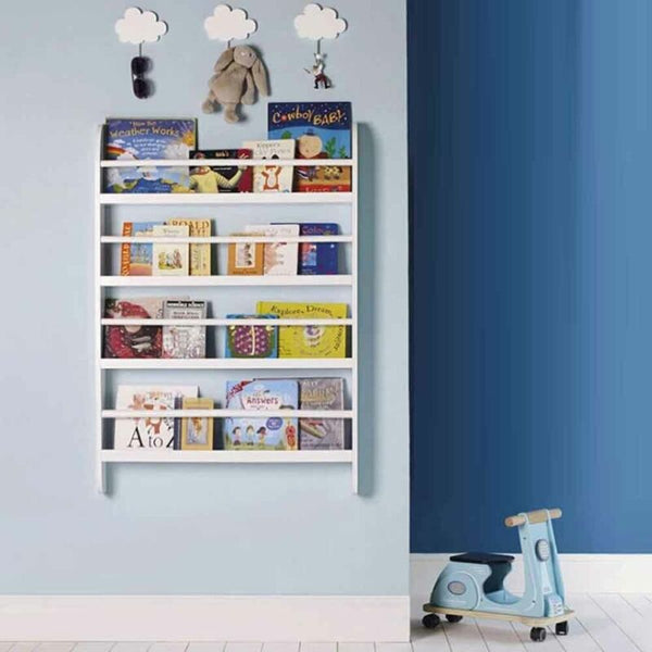 White Children Bookcase Kids Display Bookshelf Storage - Cints and Home