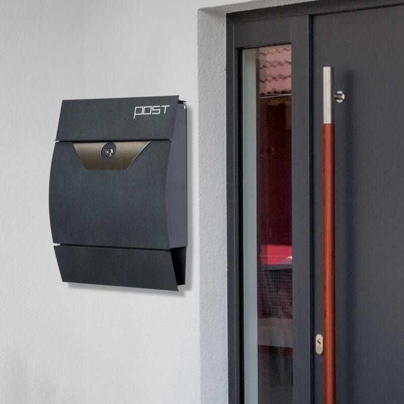 Wall-mounted Mail Box Post Letter Lockable