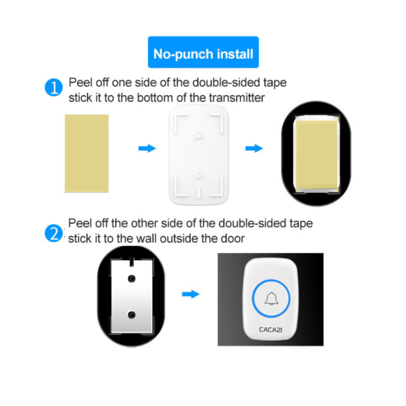 Wireless Door bell Waterproof Range Door Bells Kit - Cints and Home