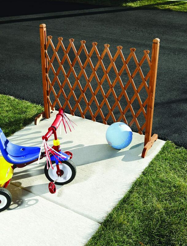 Expanding Portable Fence Wooden Screen Gate