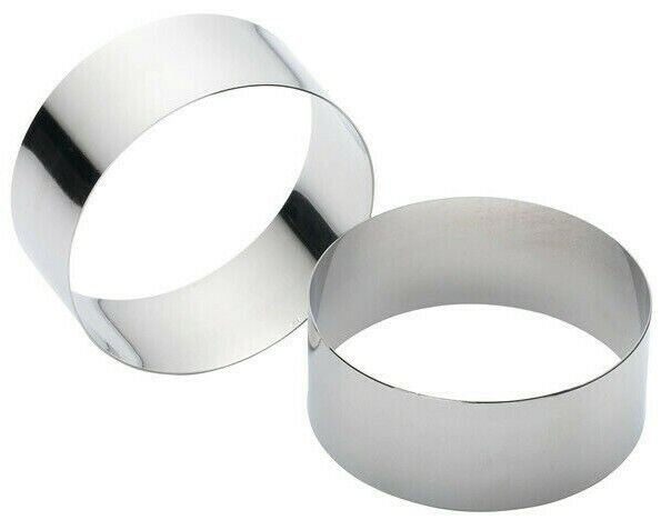 Food Rings Moulds Seamless Stainless Steel Mousse
