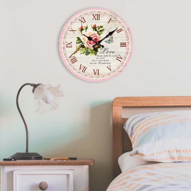 Vintage Rustic Wooden MDF Wall Clocks