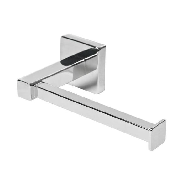 Toilet Roll Holder Square Wall Mounted Chrome - Cints and Home